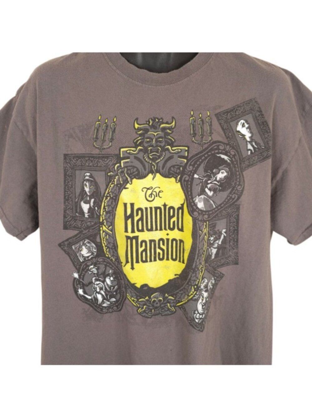 The Haunted Mansion T Shirt Mens Size XL Gray Walt Disney